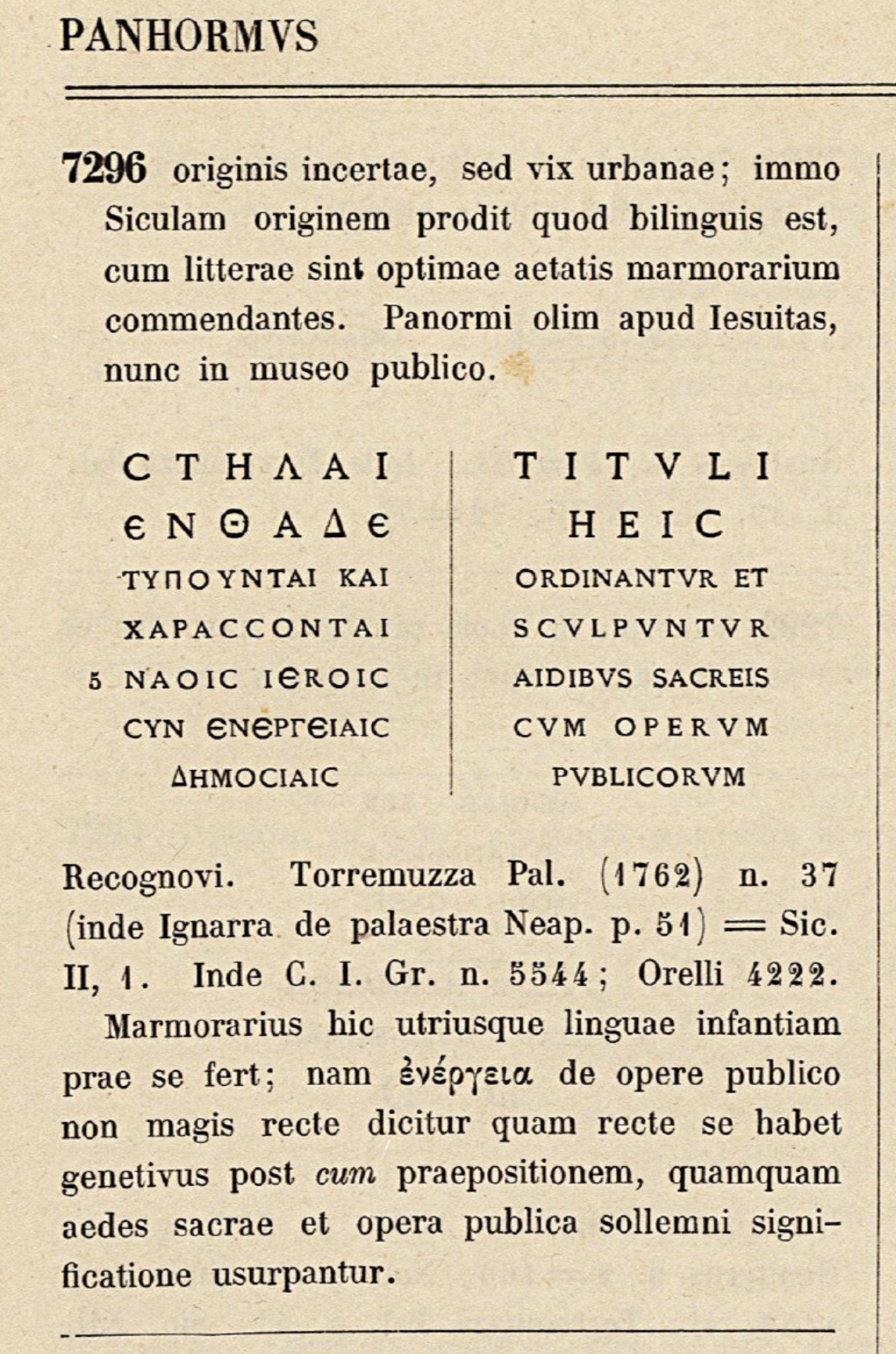 CIL X 7296 — Mommsen 1883, scanned page